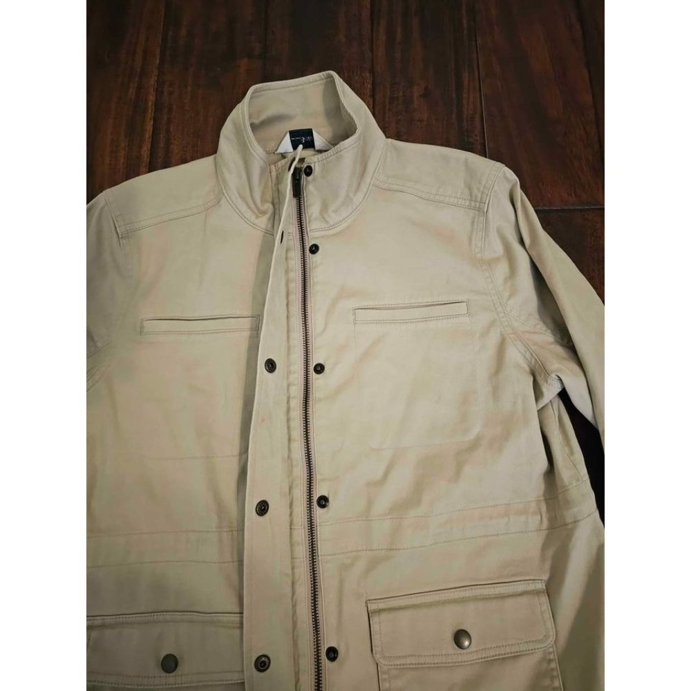 L.L. Bean utility jacket khaki color size S petite - Picture 3 of 3